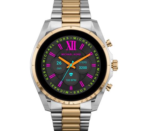 smartwatch zilver michael kors|Michael Kors bradshaw smartwatch gold.